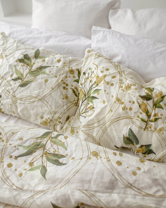 Botanical linen bedding set Botanical linen bedding set
