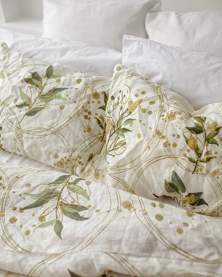Botanical linen bedding set 8 Botanical linen bedding set