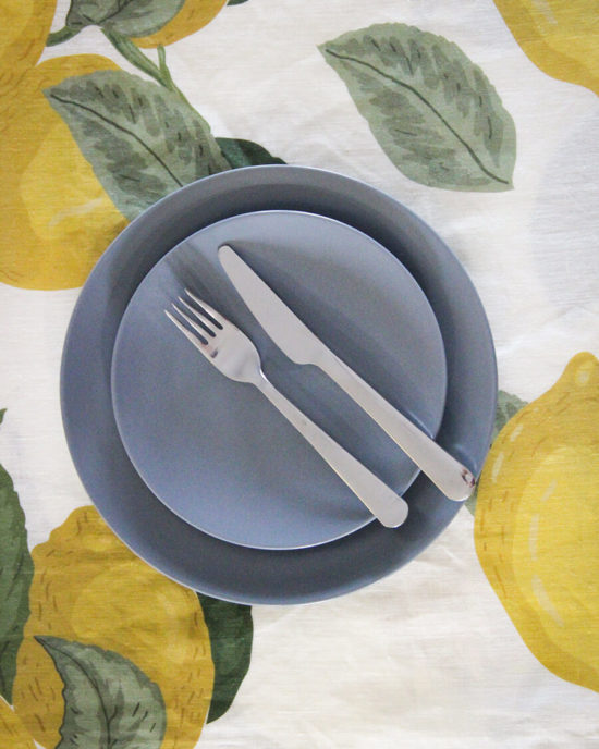 Lemons linen tablecloth-7