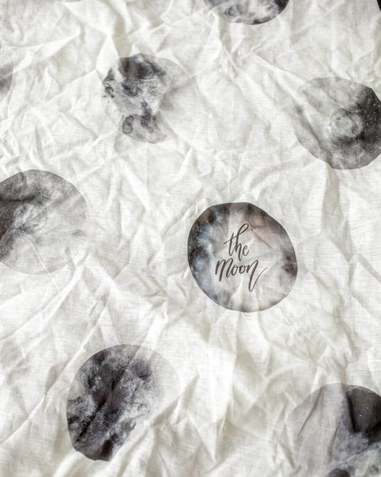 Moon linen duvet cover