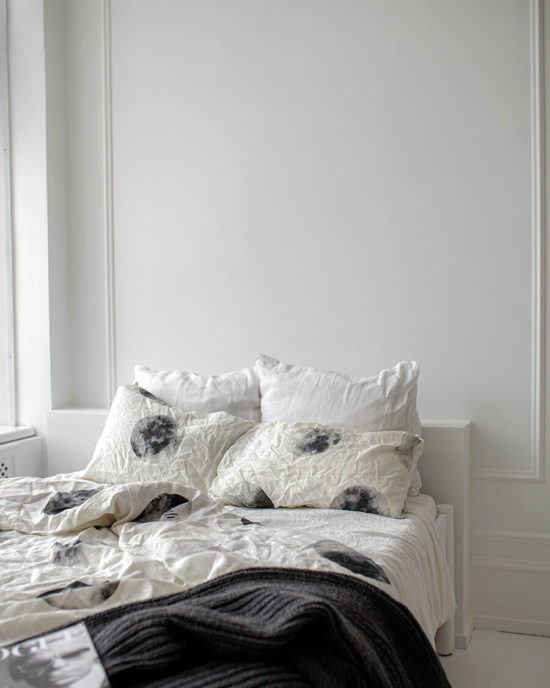 Moon linen duvet cover