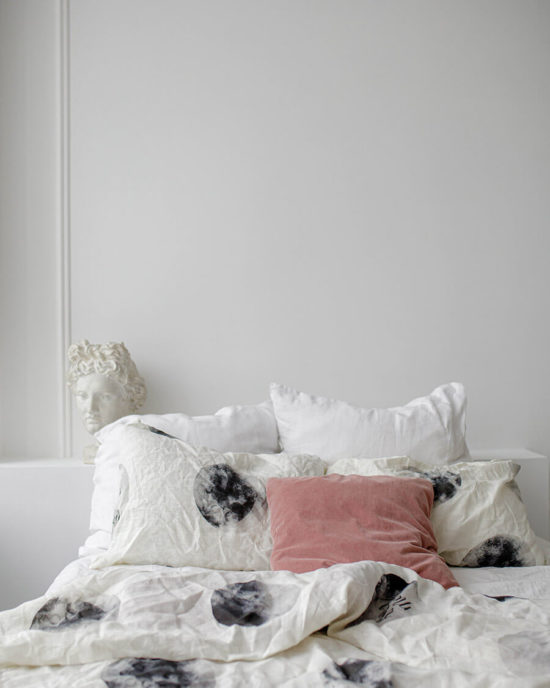 Moon linen duvet cover